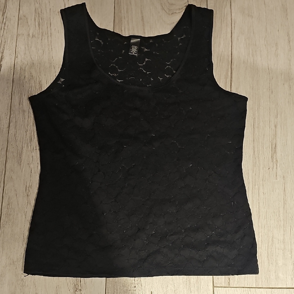 Banana Republic Black Lace Tank Top M